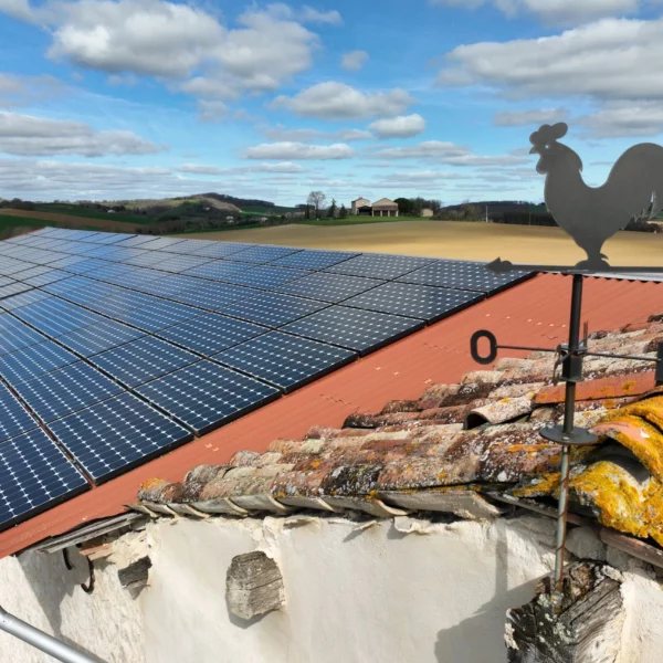 Toiture photovoltaïque drone inspection