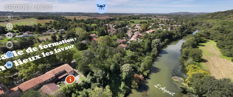 Image visitue virtuelle Formation pilote de drone Tarn